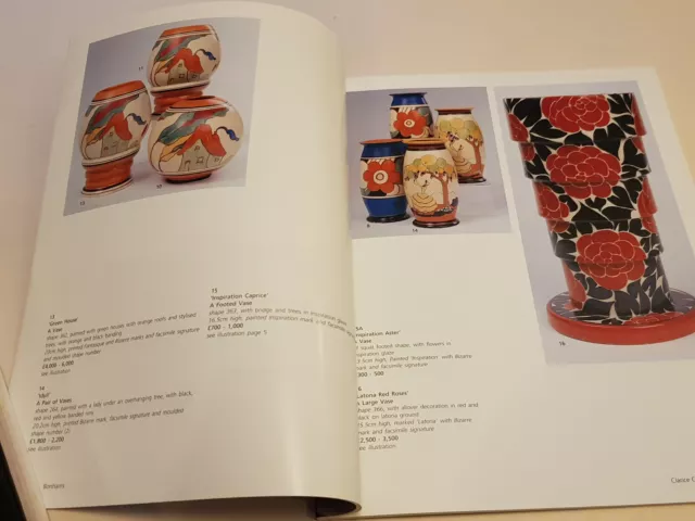 Bonhams London Auktionskatalog 2002 Clarice Cliff und Moorcroft 3