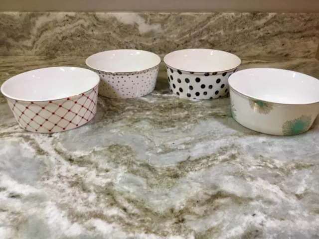 FIDO S DINER DOG Or Cat Bowl Dish. Colorful Designs Gold Accents