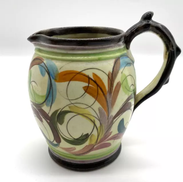 Glyn Colledge Mid Century Floral Pattern Bourne Denby Art Pottery Jug Signed