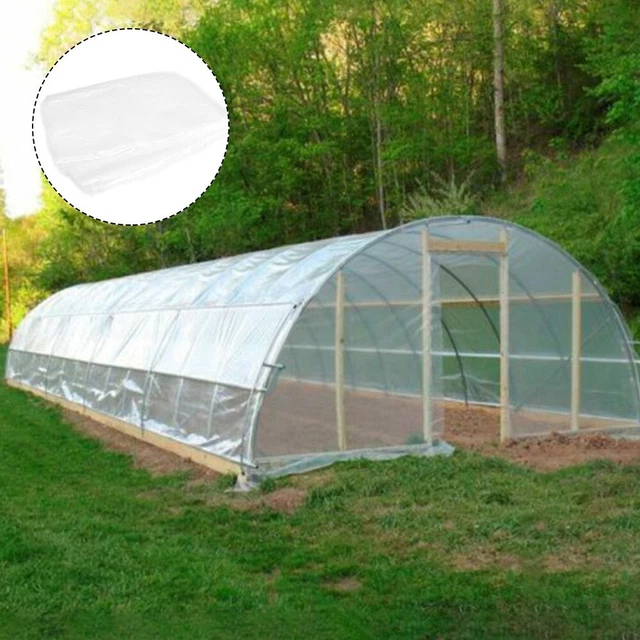 4x1/5/10M Greenhouse Film Replacement Clear Plastic Sheeting Roll-PE Cover