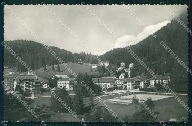 Trento Madonna di Campiglio Grand Hotel delle Alpi PIEGA Foto cartolina RT2816