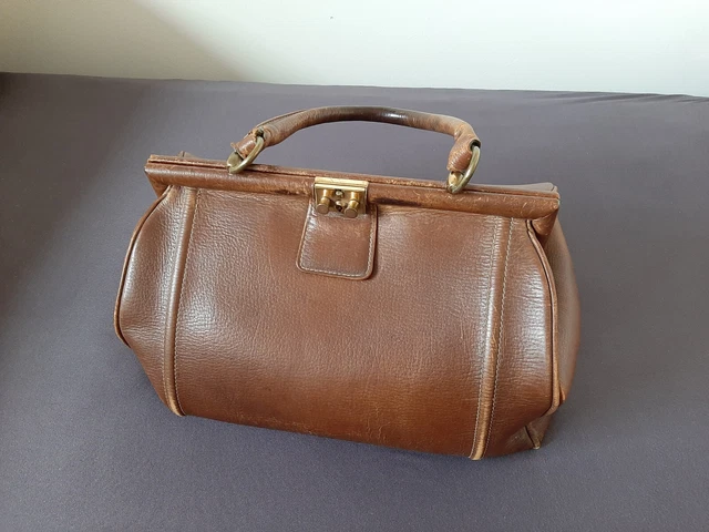 Mädler - Hand-/Arzttasche - Leder - alt - braun