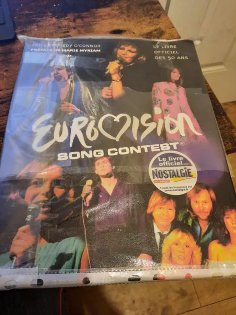 Eurovision book livre 50th anniversary promo - très rare - french