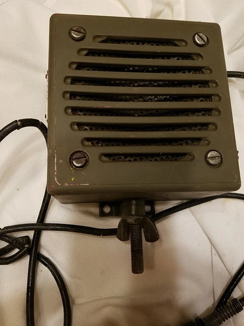 Military Radio Loud Speaker LS-166/U Untested Green  U.S. Field / Pack