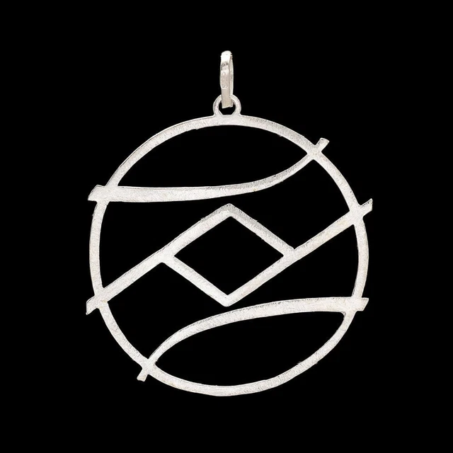 Handmade 925 Sterling Silver Sacred Geometry Pendant Anniversary Fine Jewelry AA