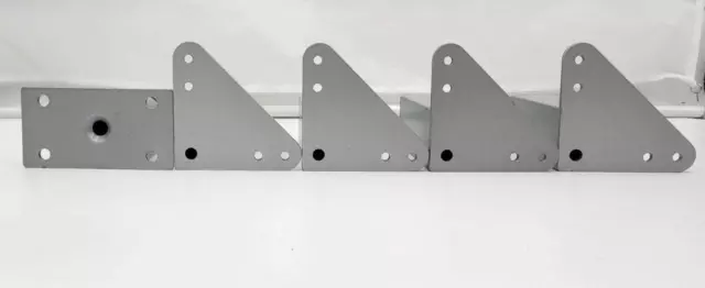 5 piezas patas de gabinete de muebles de aluminio con tornillos 3