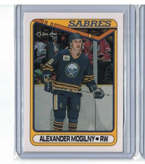 1990-91 O-Pee-Chee OPC #42 Alexander Mogilny Rookie Card RC NO WAX NO GUM MINT
