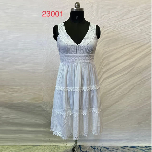 Women's Long Maxi Dress White Sleeveless New Size