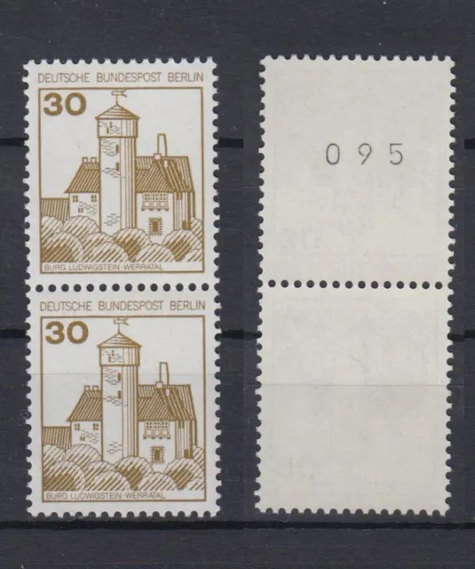 Berlin 534 RM senkrechtes Paar ungerade Nr. Burgen + Schlösser 30 Pf postfrisch