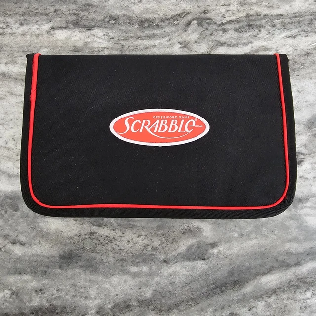 HASBRO SCRABBLE CROSSWORD Game Travel Ed. Zipper Case Mini Tiles 2009