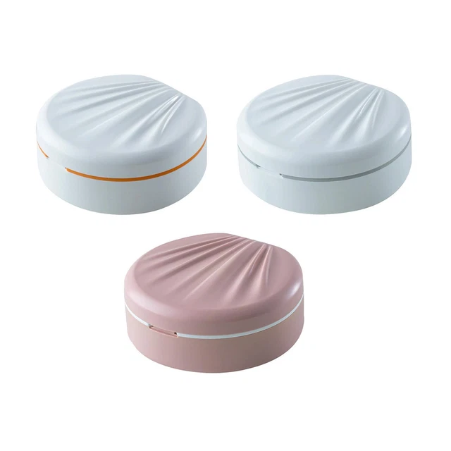 Boîte de rangement pour prothèses dentaires avec porte-gobelet miroir pour