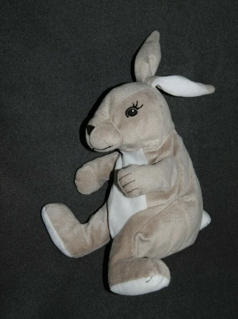 Peluche Doudou Lapin Beige IKEA Gosig Sable Blanc Assis Yeux Brodés  TTBE