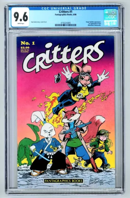 Critters #1 - CGC 9.6, Usagi Yojimbo Appearance
