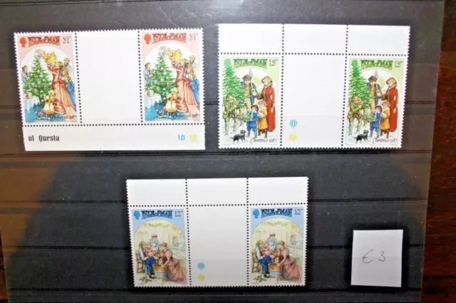 Francobolli Isola Di Man 1987 "Natale Christmas" Nuovi Mnh** Set (Cat.ic)