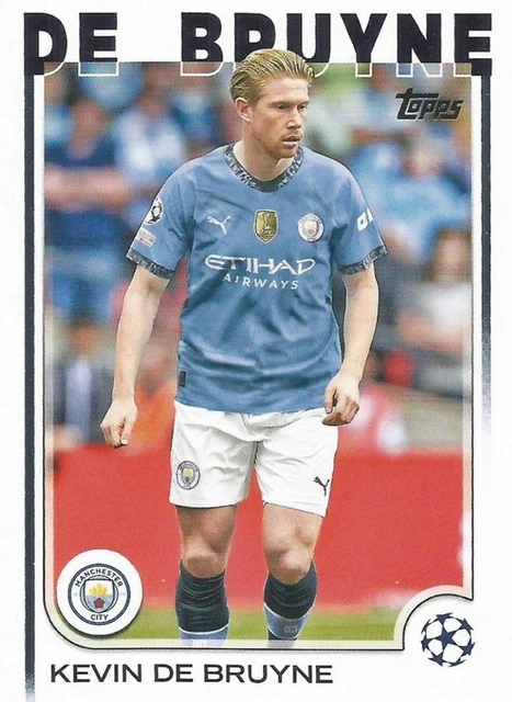 Carte à Collectionner Autographe Kevin De Bruyne /25 - Topps UEFA Champions League 2022-23 (Excellent)