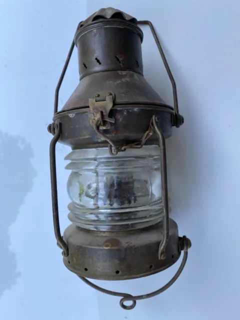 Vintage Perkins Ship Railroad Lamp, Complete,Mint, Virgin, First Model,No Tag