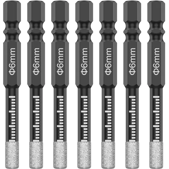 7X6mm Diamond Holesaw Dry Drill Bit For Porcelain Glass Ceramic Marble Granite♛