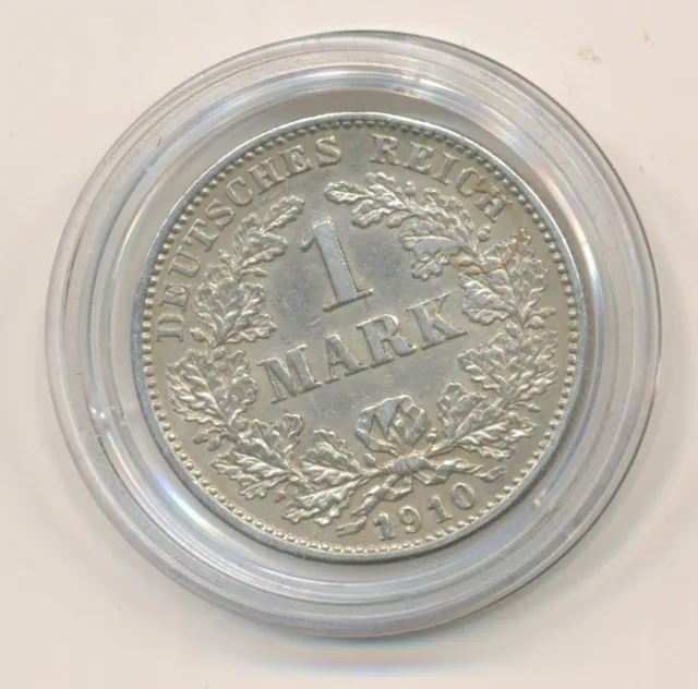 Eine Reichsmark 1910 G, Kaiserreich, Silber