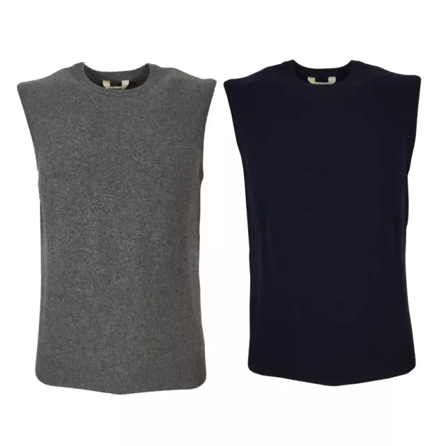 RE_BRANDED gilet uomo girocollo U1WA04 85% cashmere riciclato MADE IN ITALY