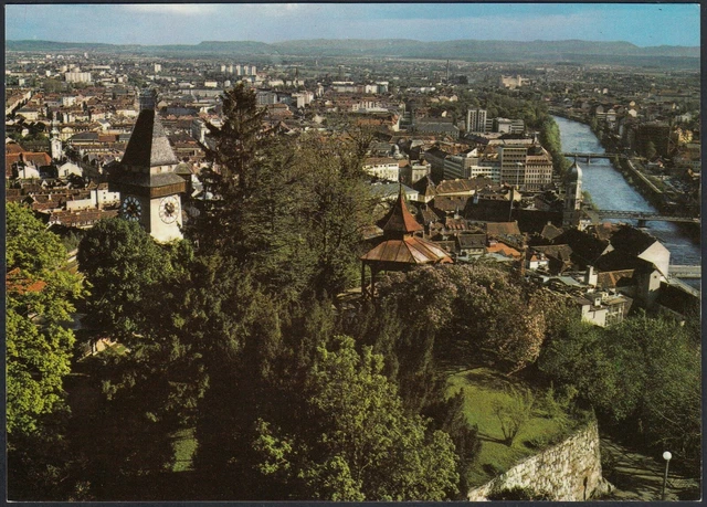 AB3424 Österreich - Graz - Sicht Vom Schlossberg - Vintage Postcard - Postkarte