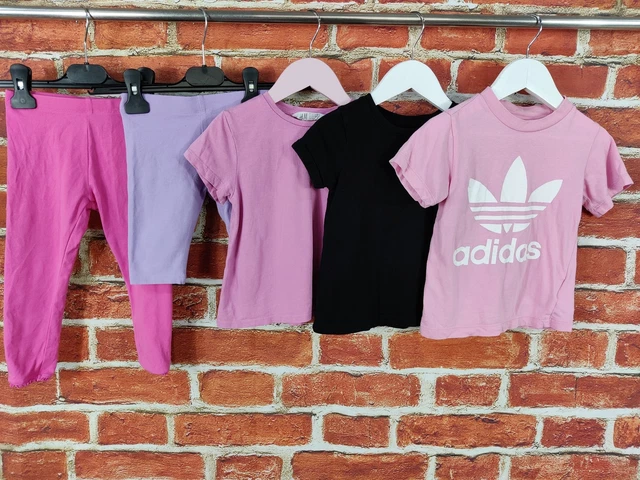 T-SHIRT DONNA PACCHETTO ETÀ 2-3 ANNI ADIDAS NEXT ecc LEGGINGS TOP SET CASUAL 98CM