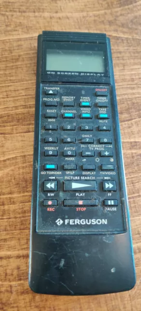 FERGUSON VIDEOSTAR FV51R FV52L Remote Control Video VHS VCR