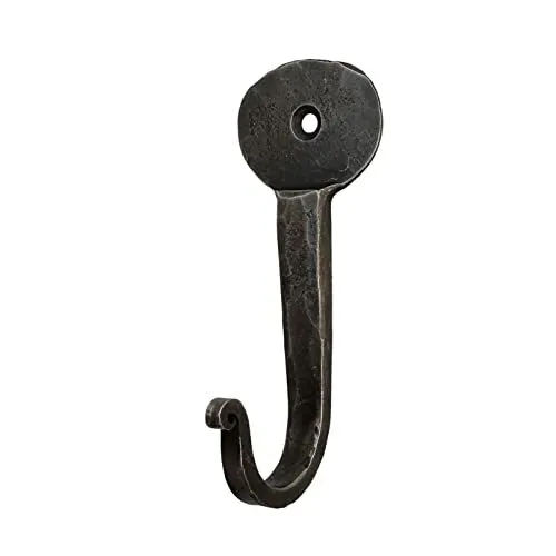 Hand Forged Metal Hooks Handmade Wrought Iron Wall Mounted Coat Hook