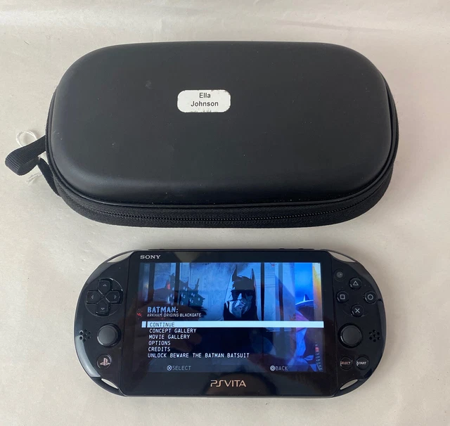 SONY PSVITA PCH2001 Black Handheld Console With Games & Case WORKING
