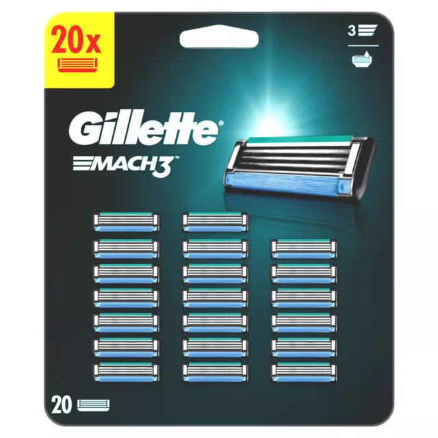 Original Gillette Mach 3 Rasierklingen Klingen 4-24-48-96 Stück - Neu ohne Ovp