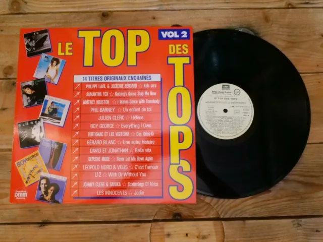 Le Top Des Tops Vol 2 Compilation Lp 33T Vinyle Ex Cover Ex Original 1987