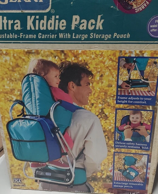 Vtg  Gerry Baby Toddler Hiking Carrier Backpack Lightweight Aluminum Frame 083
