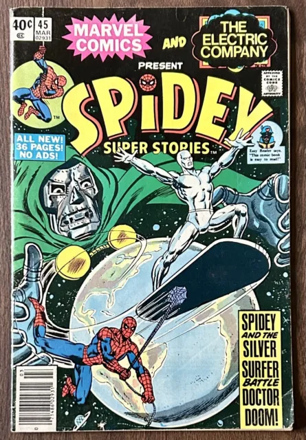 1980 Marvel Spidey Super Stories #45 Doctor Doom Silver Surfer