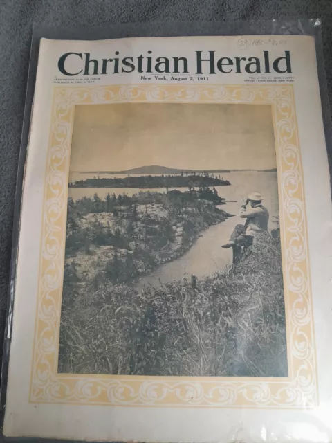 Antique Christian Herald Magazine August 1911 Ephemera Amazing Advertising