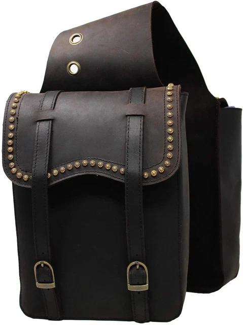 Manaal Enterprises Western Trail Sacoche en cuir véritable