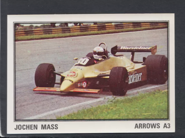 Panini F1 Grand Prix Sticker, No 138 Jochen Mass, Arrows, Motor Racing, Sports