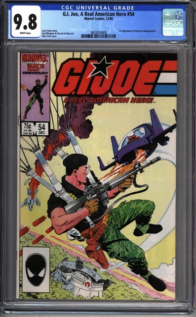 * G.I. JOE #54 CGC 9.8 1st Gen. Hollingsworth Zeck Marvel (3803814006) *