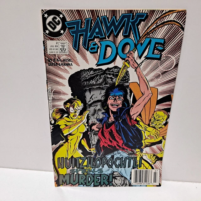 Hawk & Dove #2 DC Comics 1989 Newsstand VF/NM