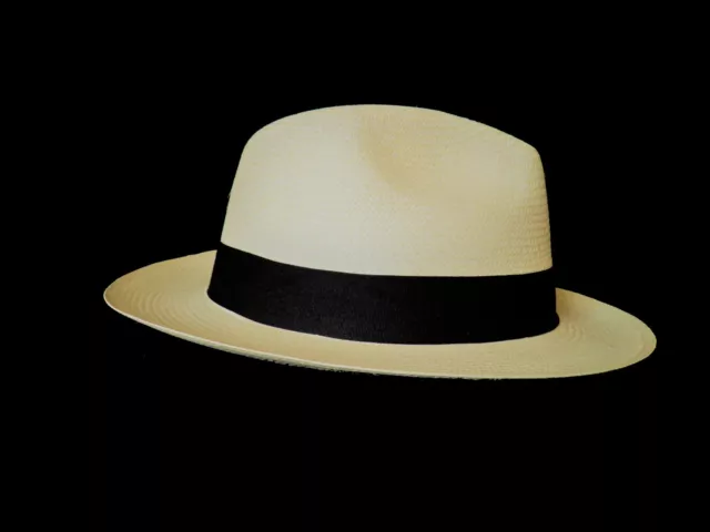 Panama Hat Classic Fedora 100% Paja Toquilla Handmade In Ecuador Kallari