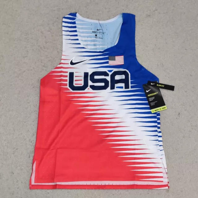 NIKE AEROSWIFT PRO Elite Men's Singlet Team USA Olympics Size Small