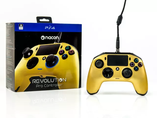 Nacon Controller - REVOLUTION PRO Gold Starke Abreibungen Zustand: akzeptabel