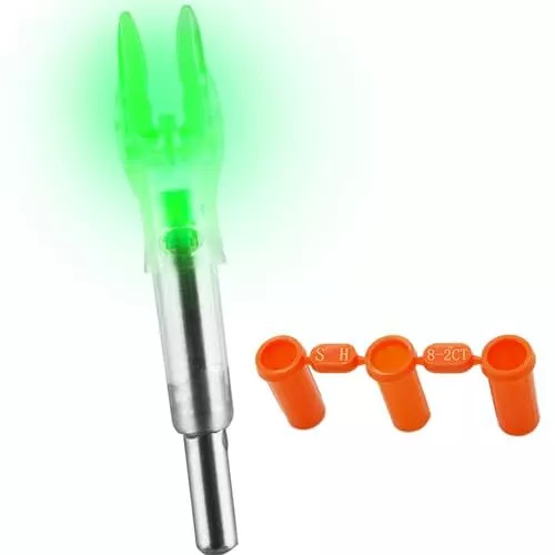 DEEPOWER X Lighted Nocks for Arrows .204â€/.233â€/.244â€/.246â€ with On/O...
