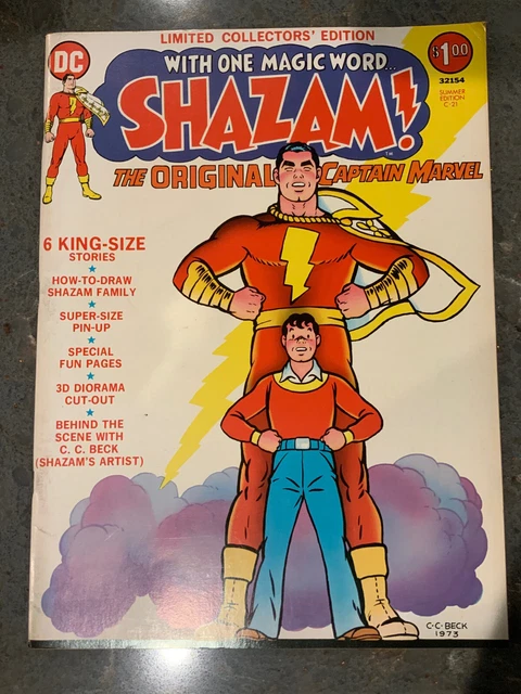 DC captain marvel Limited Collectors' Edition C21 SHAZAM! 1973 Free Shipping