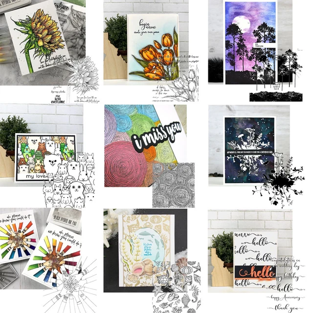 Kieselgel Transparent Stempel Für Scrapbooking Album Handwerk Foto Deko DIY