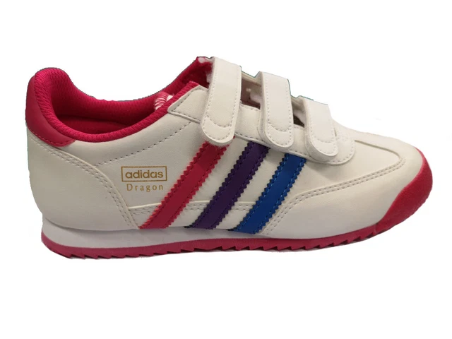 Scarpa bambina Adidas dragon sneakers ragazza junior velcro tempo libero casual