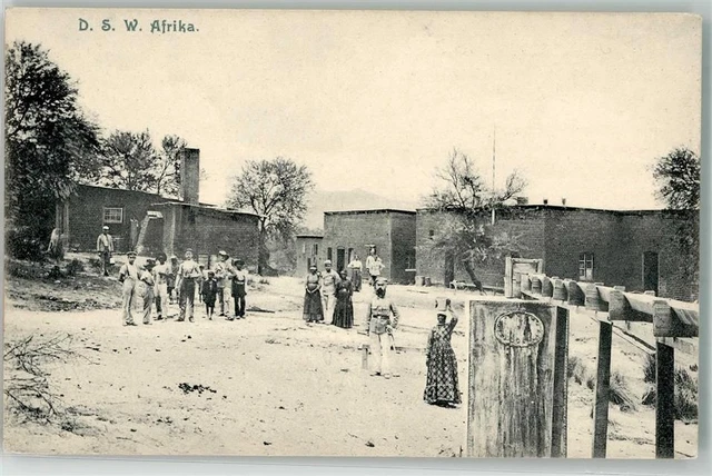 13531664 - Volkstypen Soldaten Hoeuser Kolonien Deutsch Suedwestafrika 1900 bis