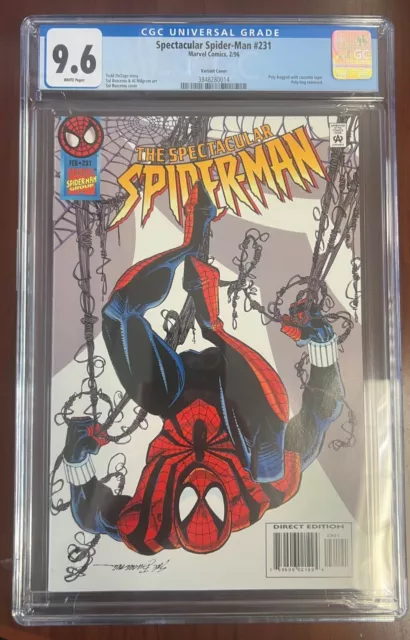 Spectacular Spider-Man #231 CGC 9.6 WP | Camelot Music Variant | White Cover