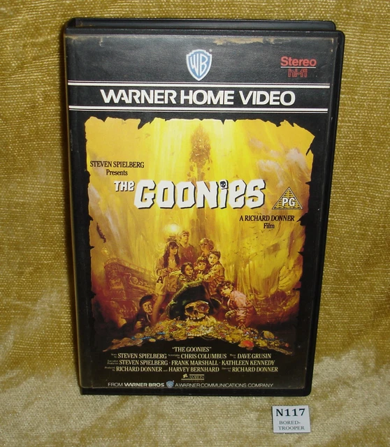 THE GOONIES BIG BOX VHS VIDEO WB PEV11474 1985 1986 MOULD TO TAPE RARE