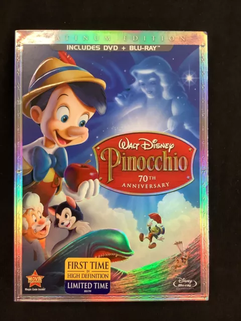 Pinocchio (Two-Disc 70th Anniversary Platinum Edition Blu-ray/DVD Combo)