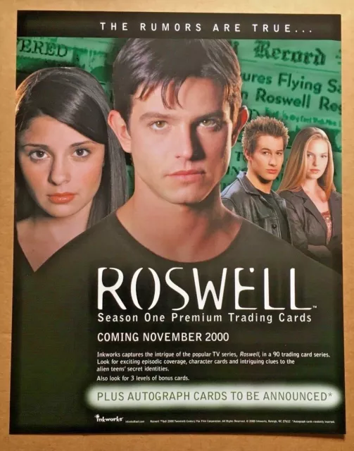 Roswell Season One Trading Card Dealer Sell Sheet