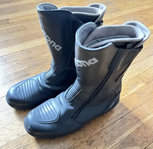 DAYTONA ROAD STAR GTX Gore-Tex Motorcycle Waterproof Boots Black Size ...